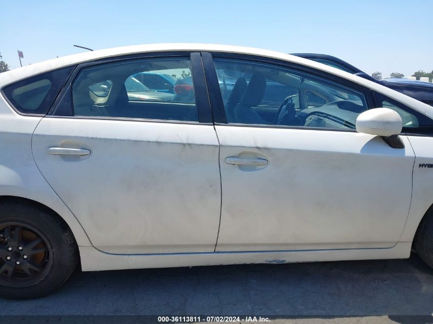 2013 Toyota Prius Two VIN: JTDKN3DU0D0341106 Lot: 36113811