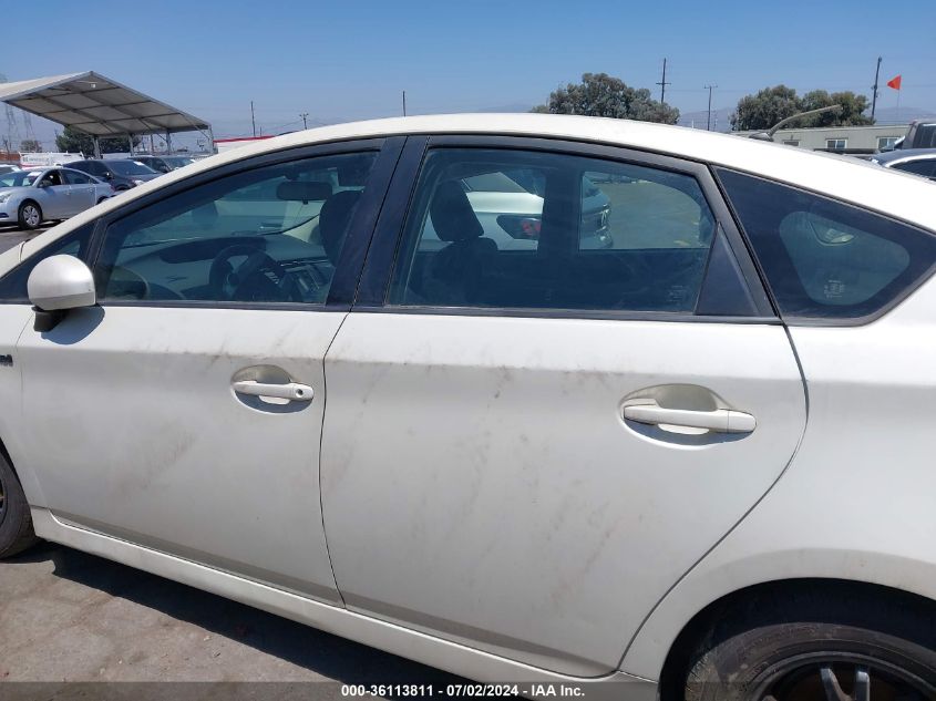 2013 Toyota Prius Two VIN: JTDKN3DU0D0341106 Lot: 36113811