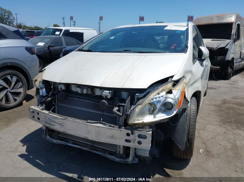 2013 Toyota Prius Two VIN: JTDKN3DU0D0341106 Lot: 36113811