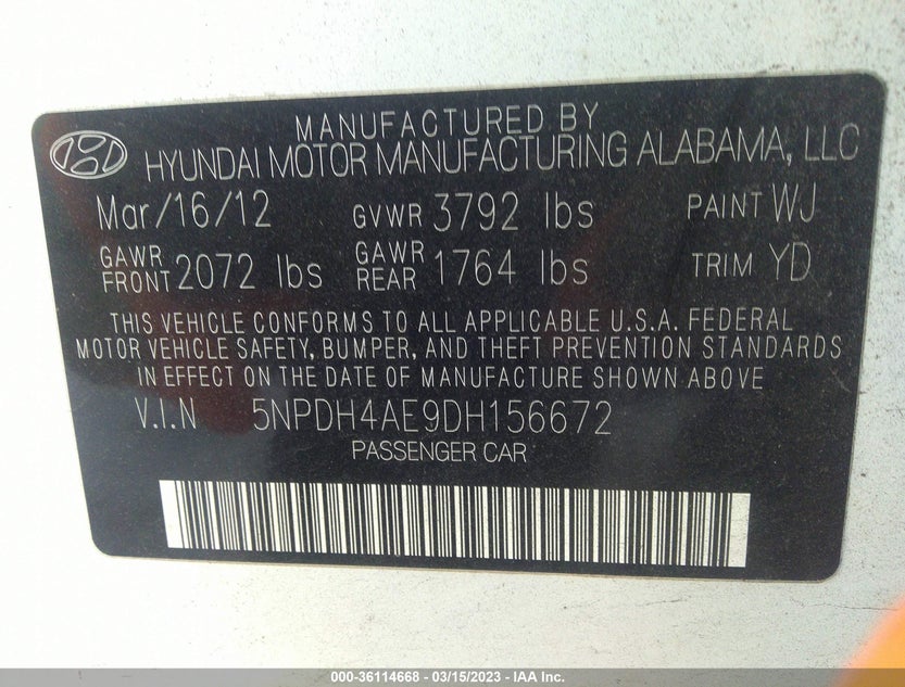 5NPDH4AE9DH156672