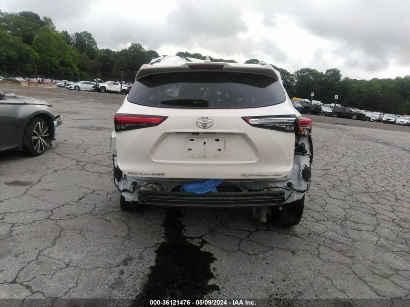 2021 Toyota Highlander Platinum VIN: 5TDFZRBH5MS122718 Lot: 36121476