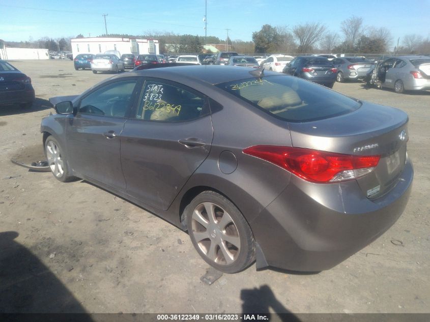 2013 Hyundai Elantra Limited Pzev VIN: 5NPDH4AE4DH177039 Lot: 36122349