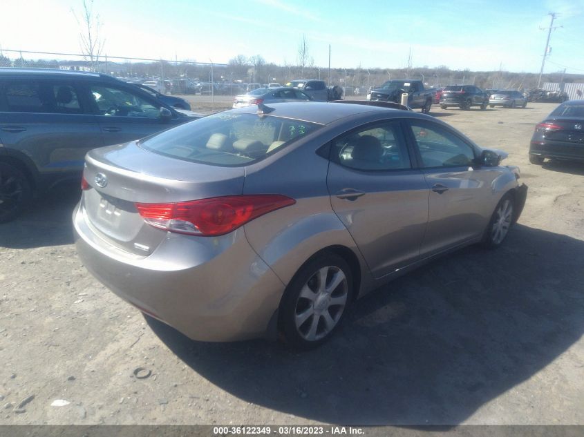 2013 Hyundai Elantra Limited Pzev VIN: 5NPDH4AE4DH177039 Lot: 36122349