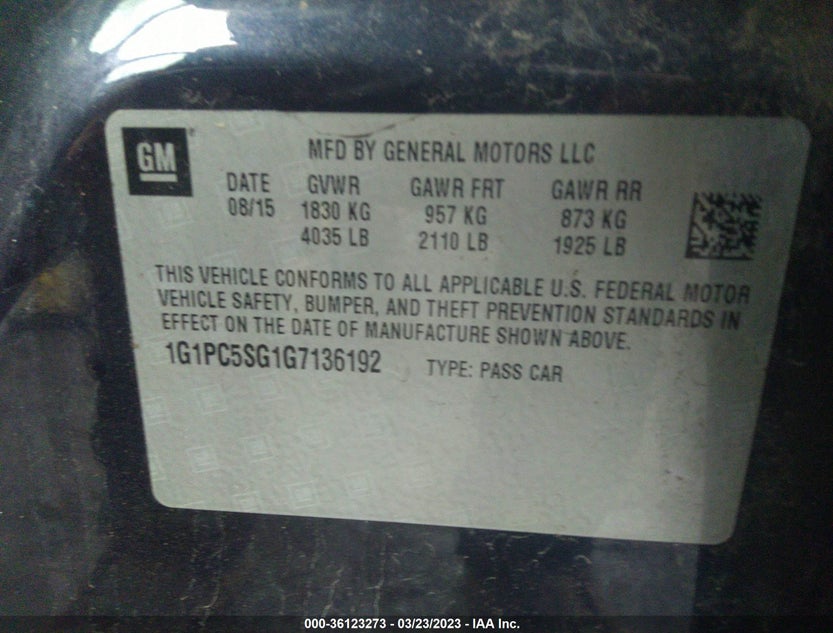 1G1PC5SG1G7136192
