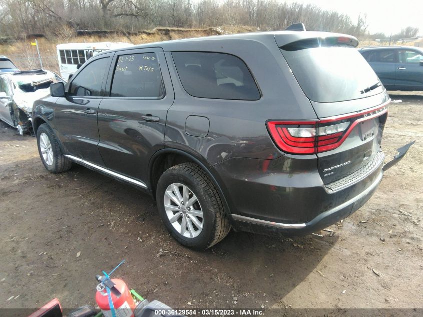 2015 Dodge Durango Sxt VIN: 1C4RDJAG9FC907835 Lot: 36129554