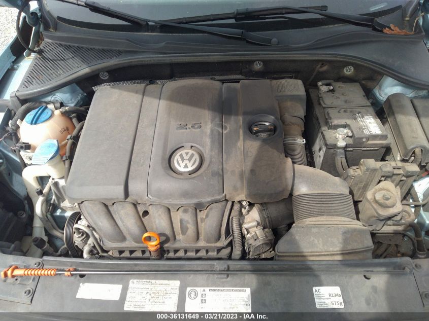 1VWBH7A38CC032679 2012 Volkswagen Passat 2.5L Se