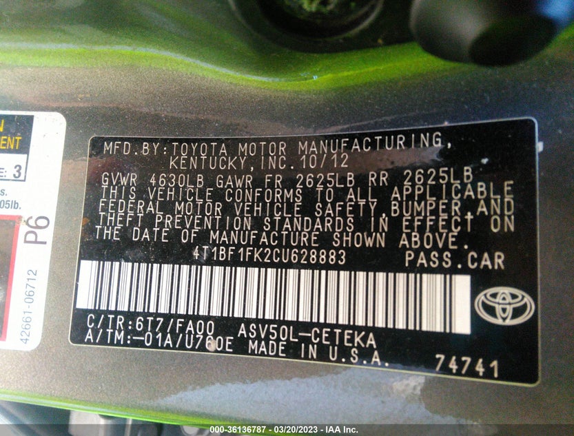 4T1BF1FK2CU628883