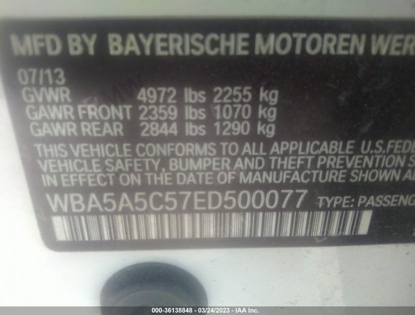WBA5A5C57ED500077