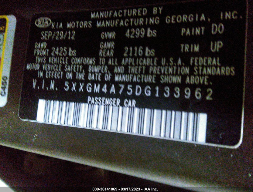 5XXGM4A75DG133962