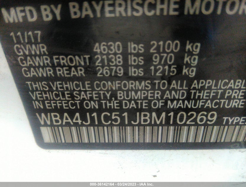 WBA4J1C51JBM10269