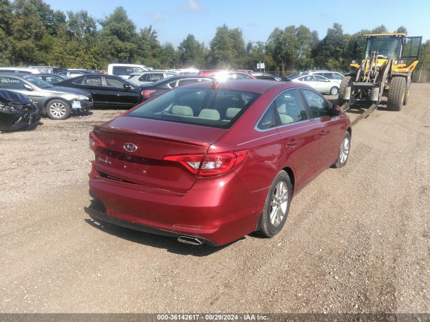 2016 Hyundai Sonata Se VIN: 5NPE24AF8GH288762 Lot: 36142617