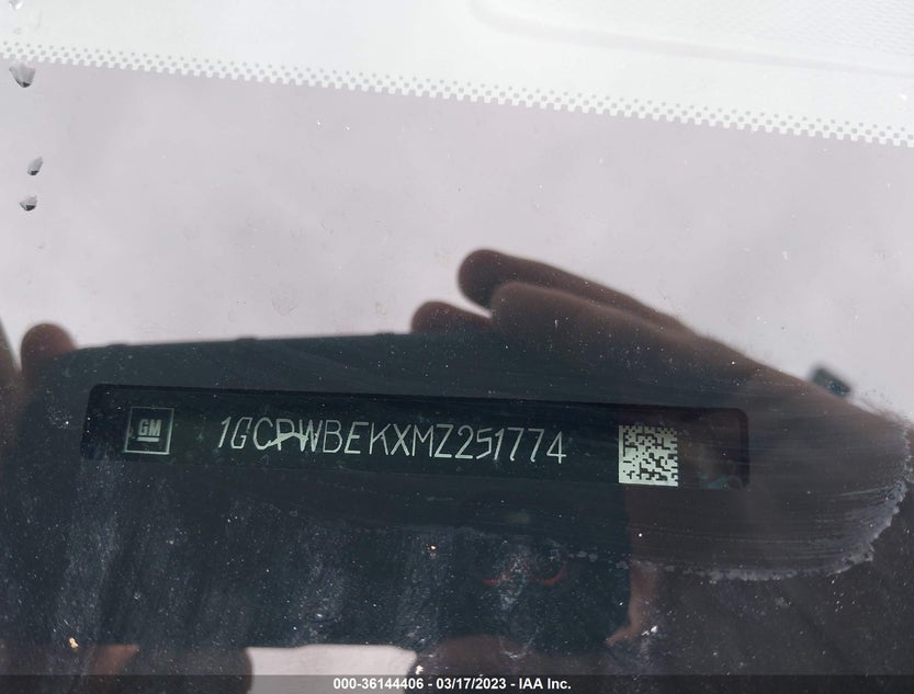 1GCPWBEKXMZ251774