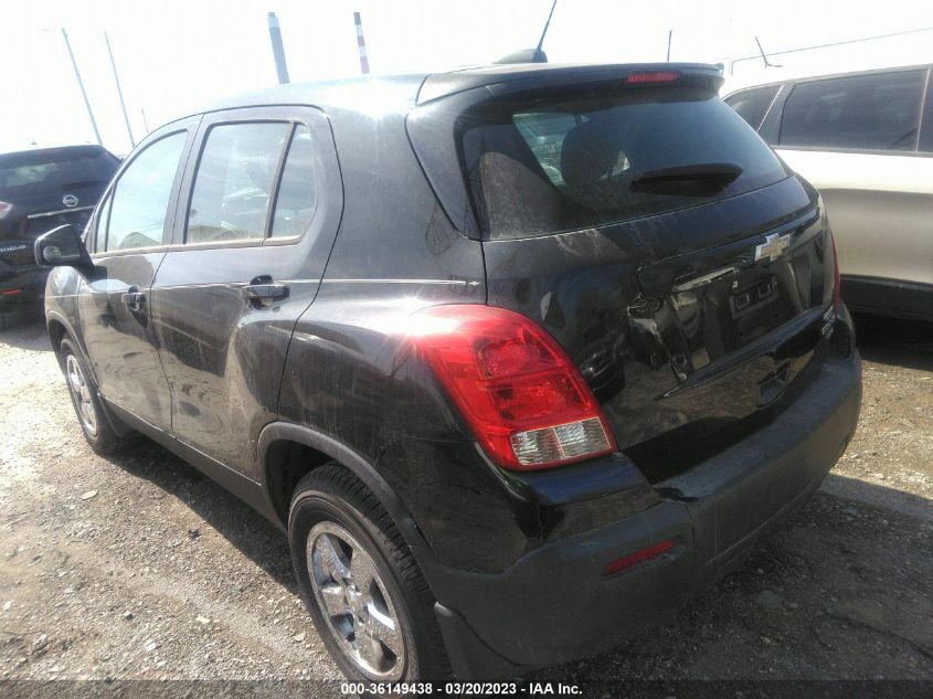 2015 Chevrolet Trax 1Ls VIN: KL7CJPSB4FB072301 Lot: 36149438