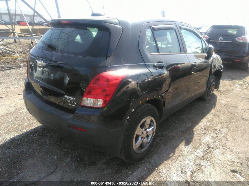 2015 Chevrolet Trax 1Ls VIN: KL7CJPSB4FB072301 Lot: 36149438