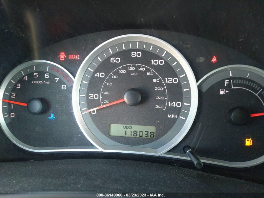 2008 Subaru Impreza Outback Sport VIN: JF1GH63638G817093 Lot: 36149966