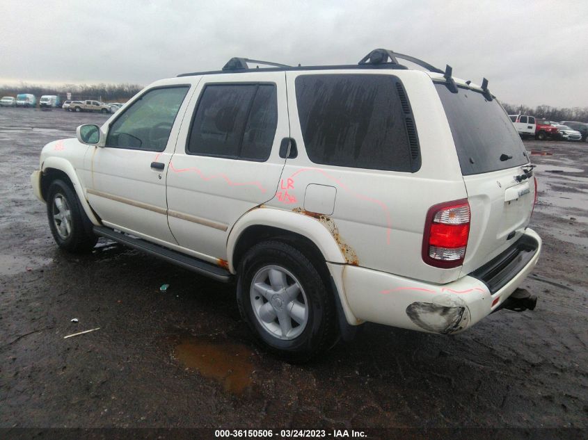 2001 Nissan Pathfinder Le VIN: JN8DR07Y81W518704 Lot: 36150506