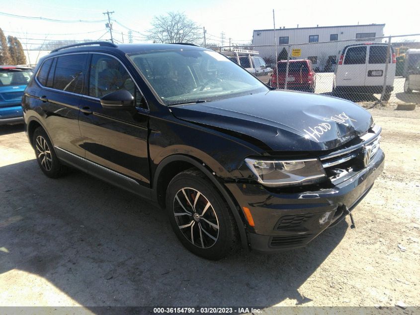 2021 Volkswagen Tiguan Se/Se R-Line Black/Sel VIN: 3VV2B7AX8MM024817 Lot: 36154790