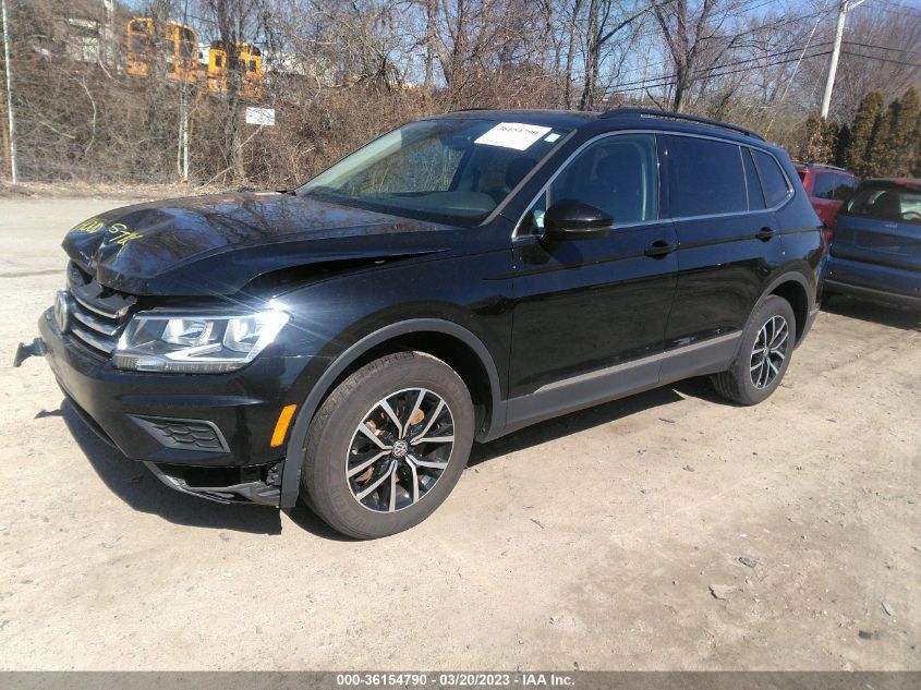 2021 Volkswagen Tiguan Se/Se R-Line Black/Sel VIN: 3VV2B7AX8MM024817 Lot: 36154790