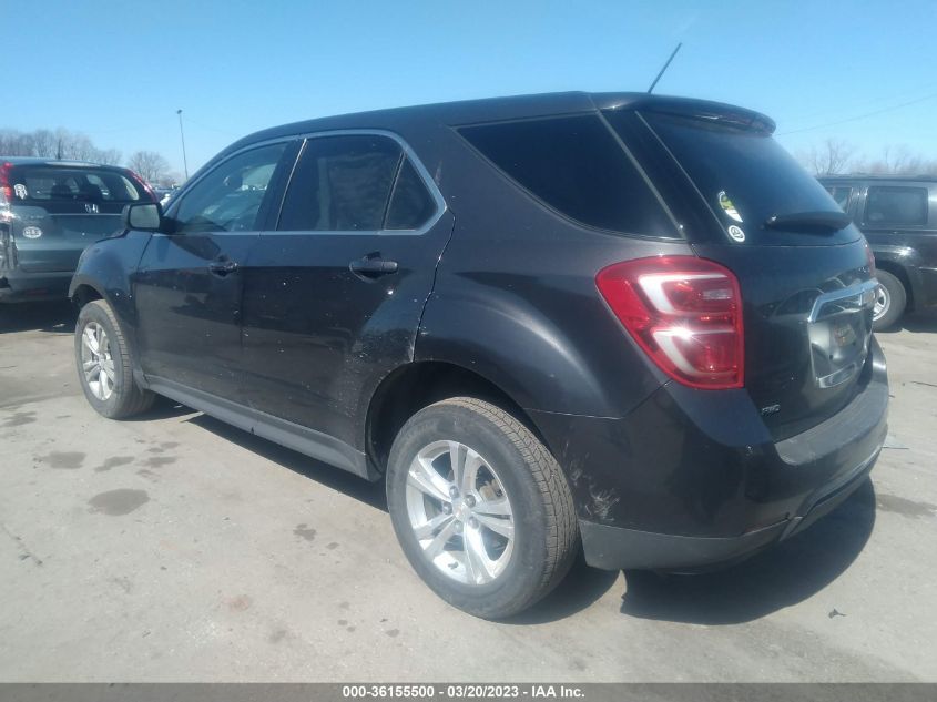 2016 Chevrolet Equinox Ls VIN: 2GNFLEEK3G6162299 Lot: 36155500