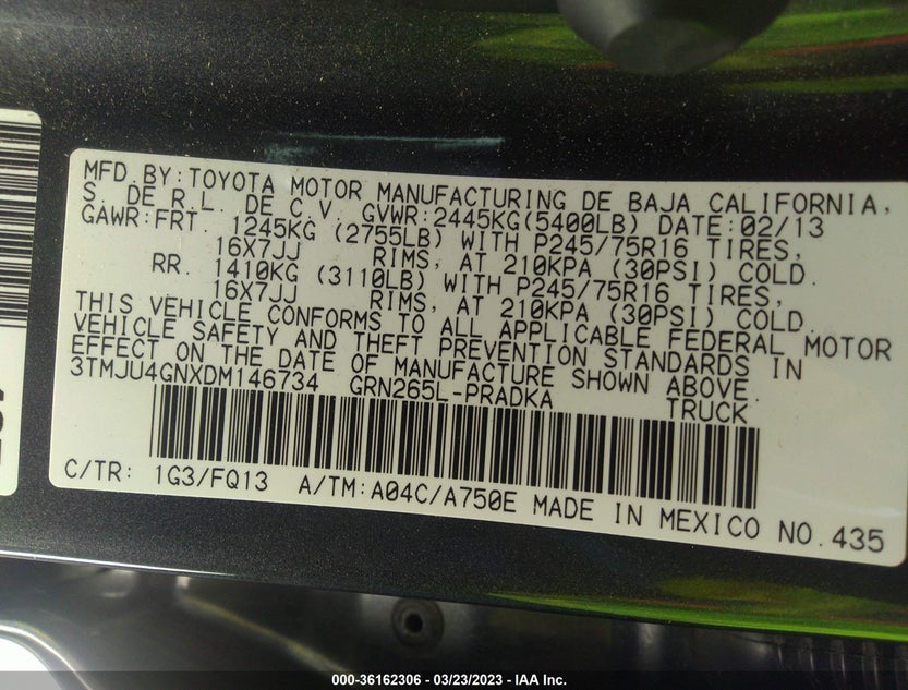 3TMJU4GNXDM146734