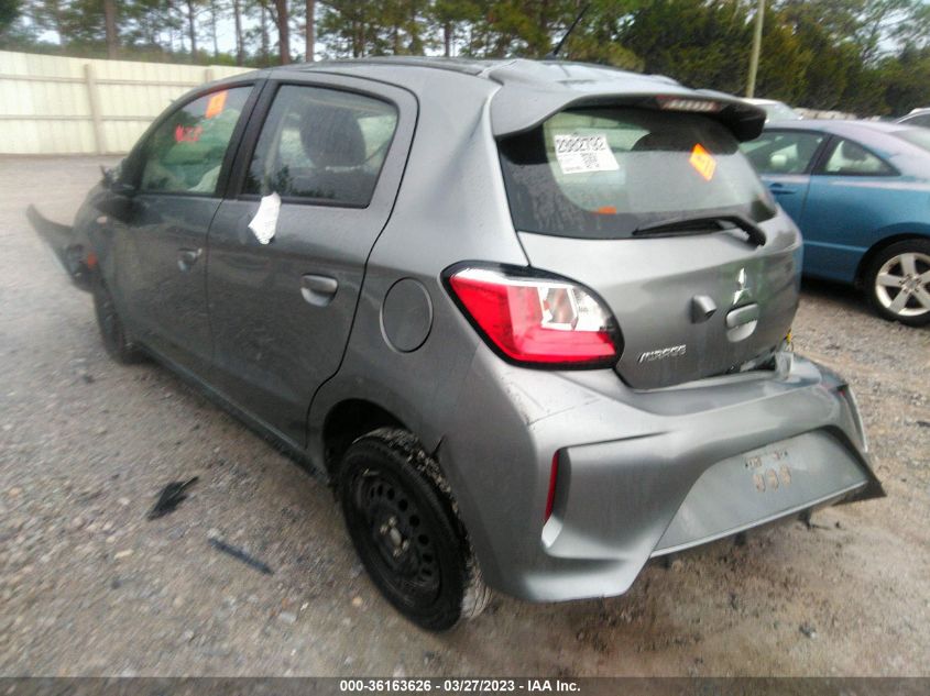 2021 Mitsubishi Mirage Le/Es/Carbonite Edition VIN: ML32AUHJ5MH010298 Lot: 36163626