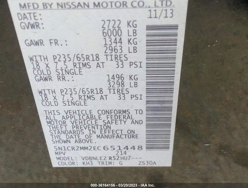 5N1CR2MM2EC651448
