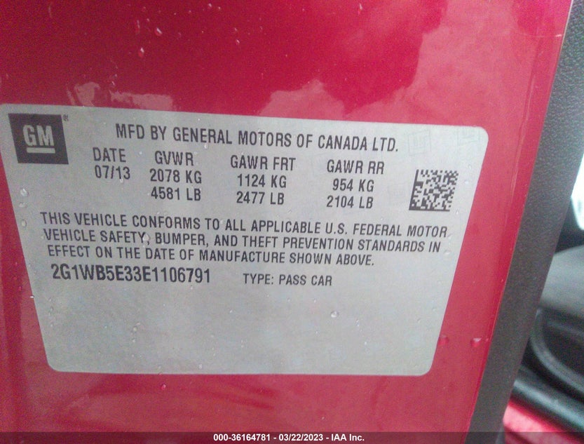 2G1WB5E33E1106791