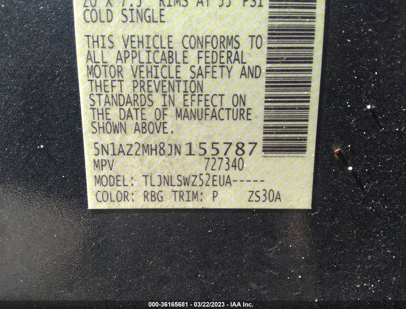 5N1AZ2MH8JN155787