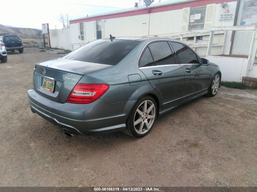 2012 Mercedes-Benz C 300 VIN: WDDGF8BB0CA598959 Lot: 39472885