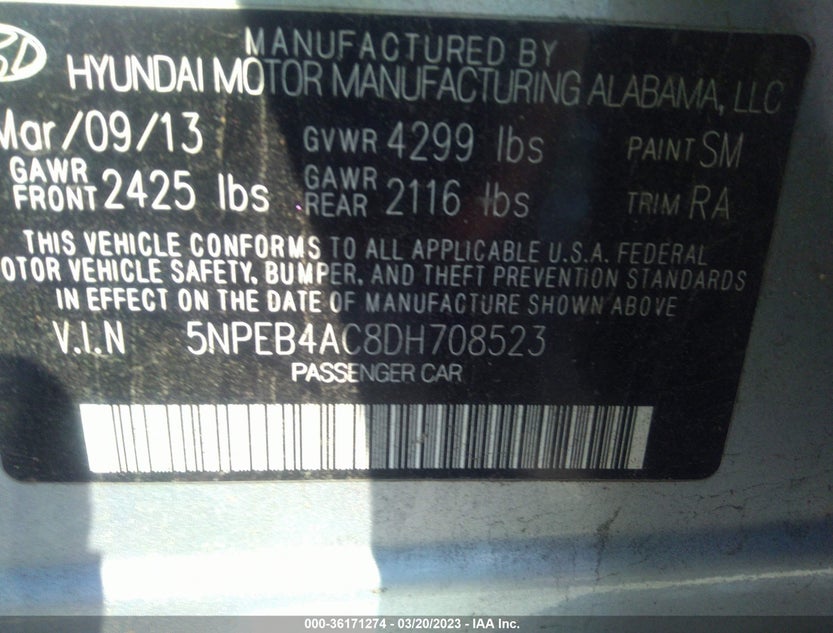 5NPEB4AC8DH708523