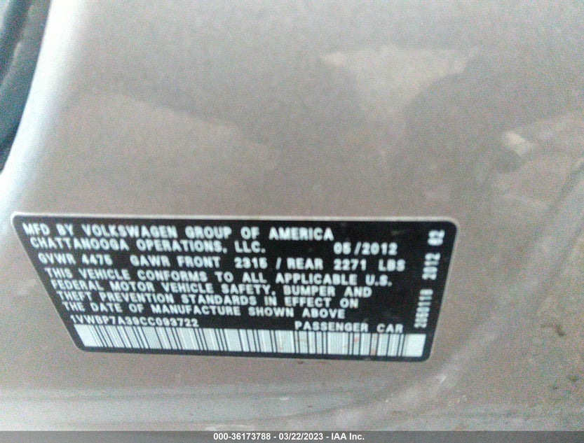 1VWBP7A39CC093722