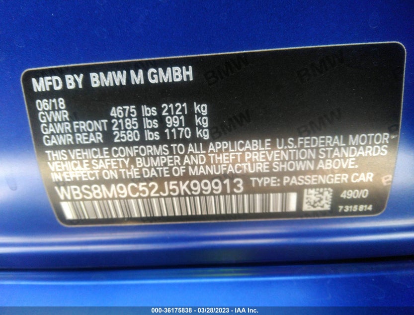 WBS8M9C52J5K99913
