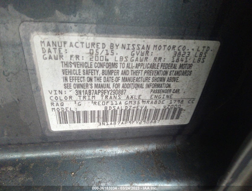 3N1AB7AP9FY290887