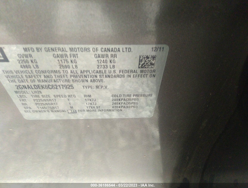 2GNALDEK6C6217925