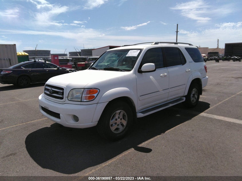 2001 Toyota Sequoia Limited VIN: 5TDZT38AX1S019568 Lot: 36190857