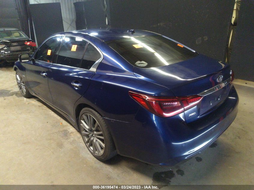 JN1FV7AR3KM800758 2019 Infiniti Q50 3.0T Red Sport 400