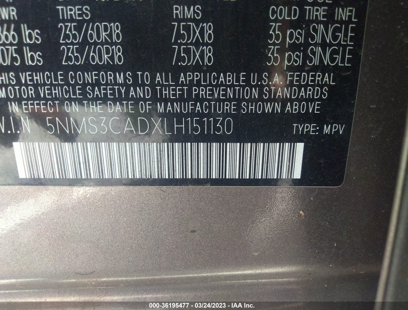 5NMS3CADXLH151130