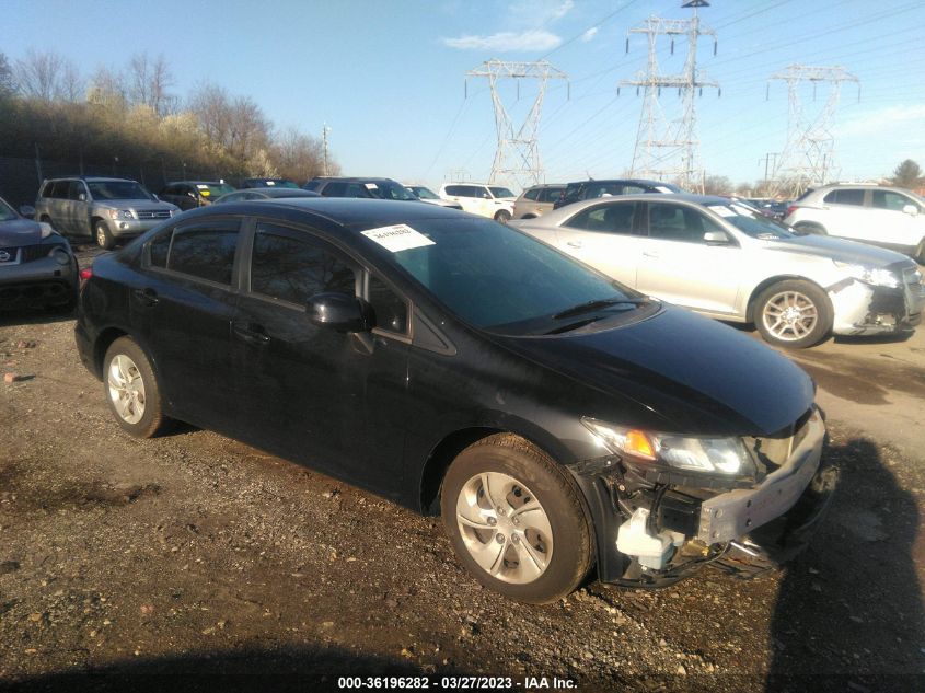 2013 Honda Civic Lx VIN: 2HGFB2F56DH600754 Lot: 36196282