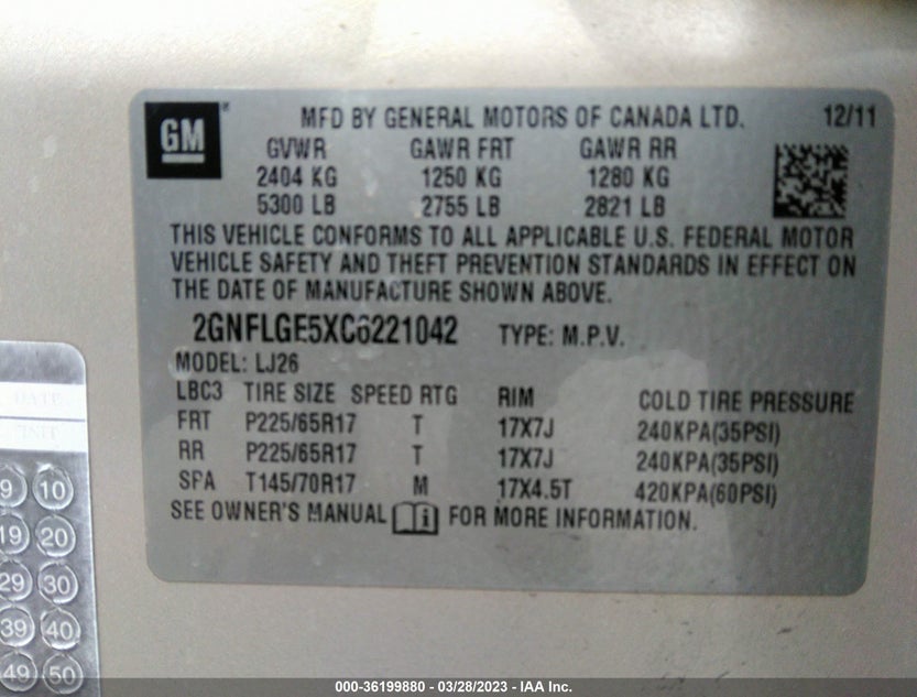 2GNFLGE5XC6221042