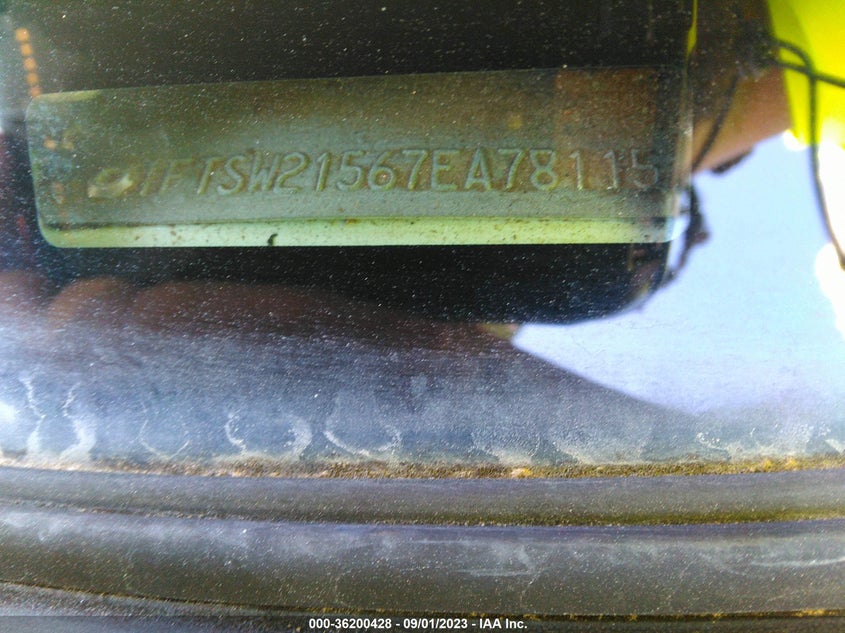 2007 Ford Super Duty F-250 Xl/Xlt/Lariat/King Ranch VIN: 1FTSW21567EA78115 Lot: 36200428