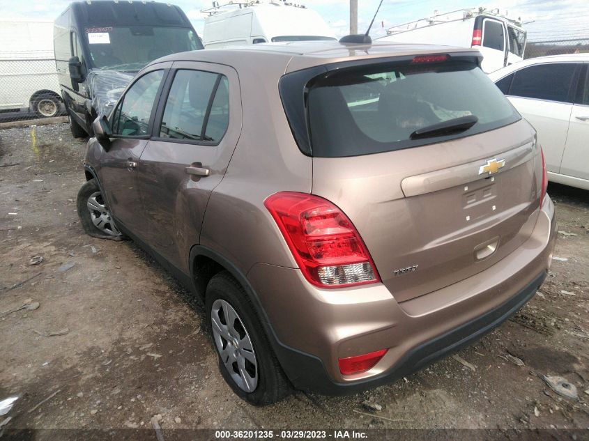 3GNCJKSB2KL107956 2019 Chevrolet Trax Ls