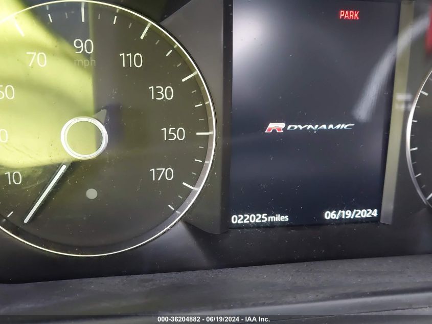 VIN: SALYK2EX9LA274500 2020 LAND ROVER RANGE ROVER VELAR P250 R-DYNAMIC S