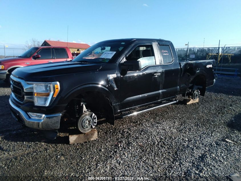 1FTEX1EP9MKD20845 2021 Ford F-150 Xlt