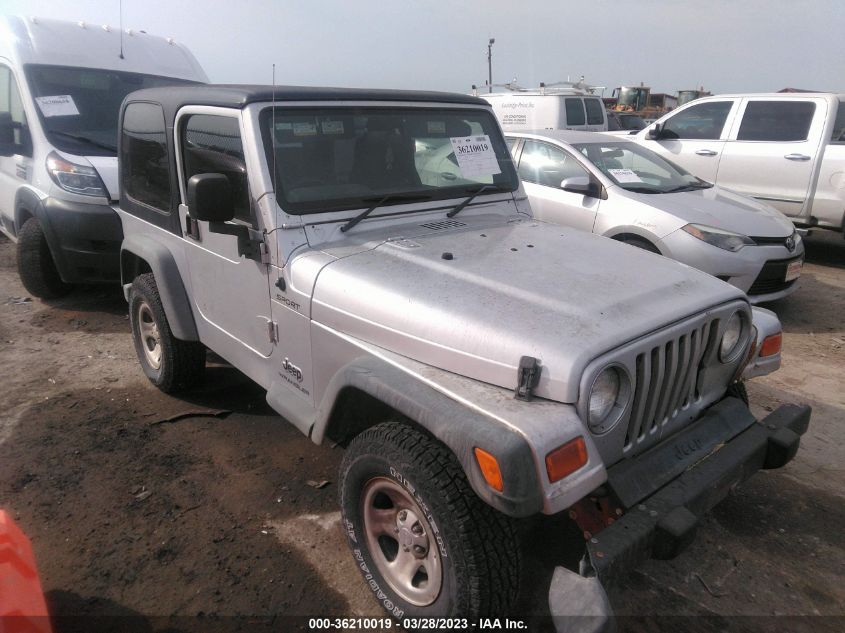 2006 Jeep Wrangler Sport Rhd VIN: 1J4F449S96P762165 Lot: 36210019