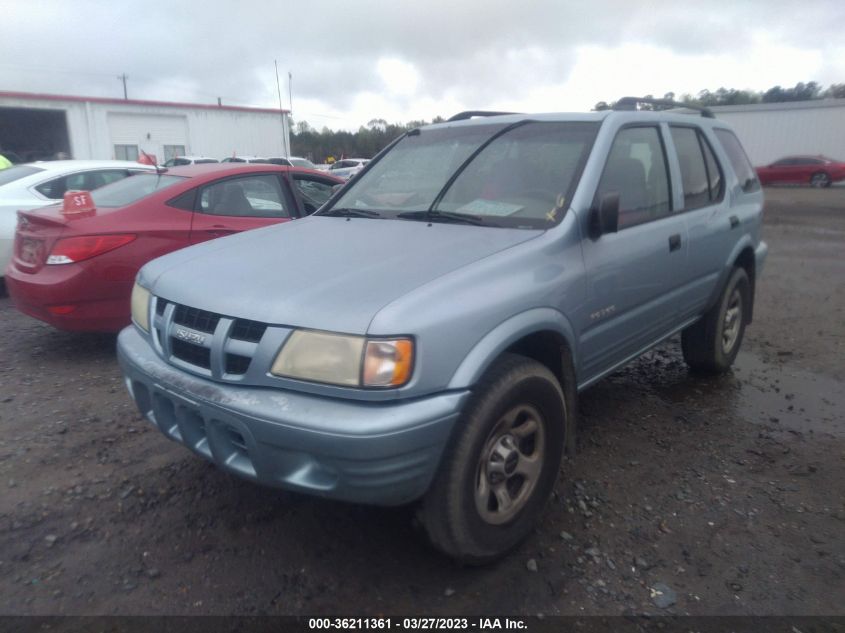 2004 Isuzu Rodeo S 3.2L V6 VIN: 4S2CK58WX44303402 Lot: 36211361