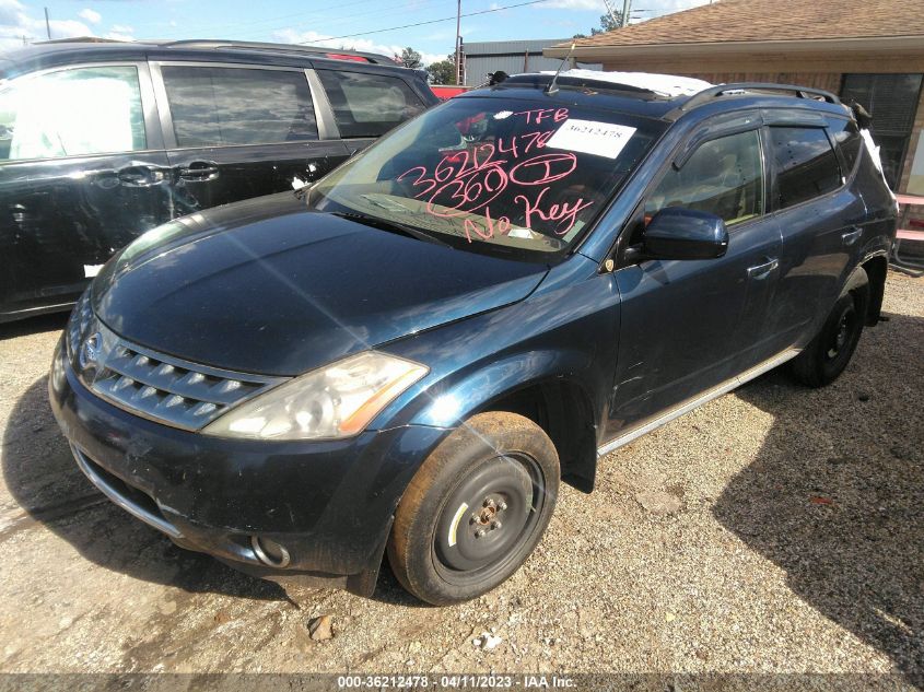 2007 Nissan Murano Sl VIN: JN8AZ08T07W519702 Lot: 36212478