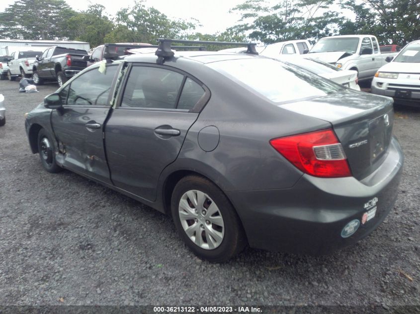 2012 Honda Civic Sdn Lx VIN: 2HGFB2F58CH566590 Lot: 36213122