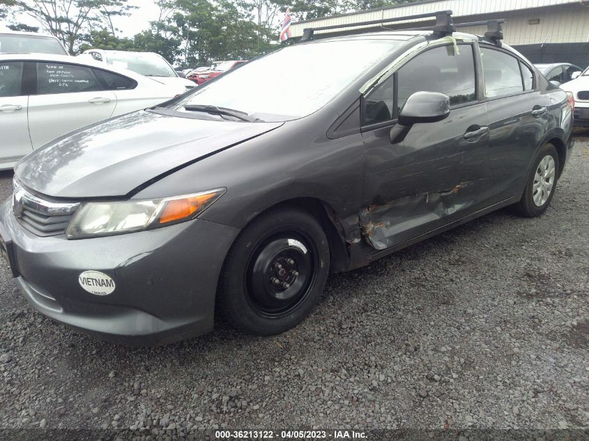 2012 Honda Civic Sdn Lx VIN: 2HGFB2F58CH566590 Lot: 36213122