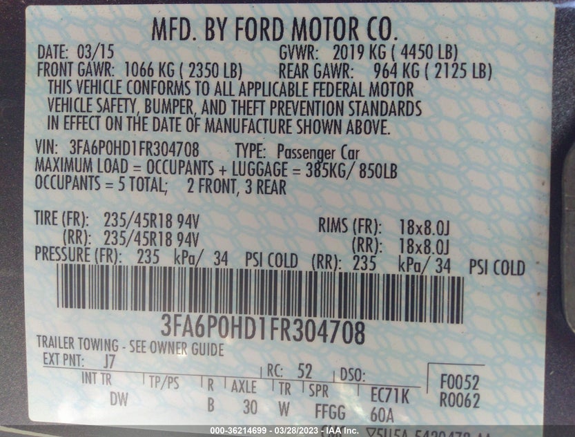 3FA6P0HD1FR304708
