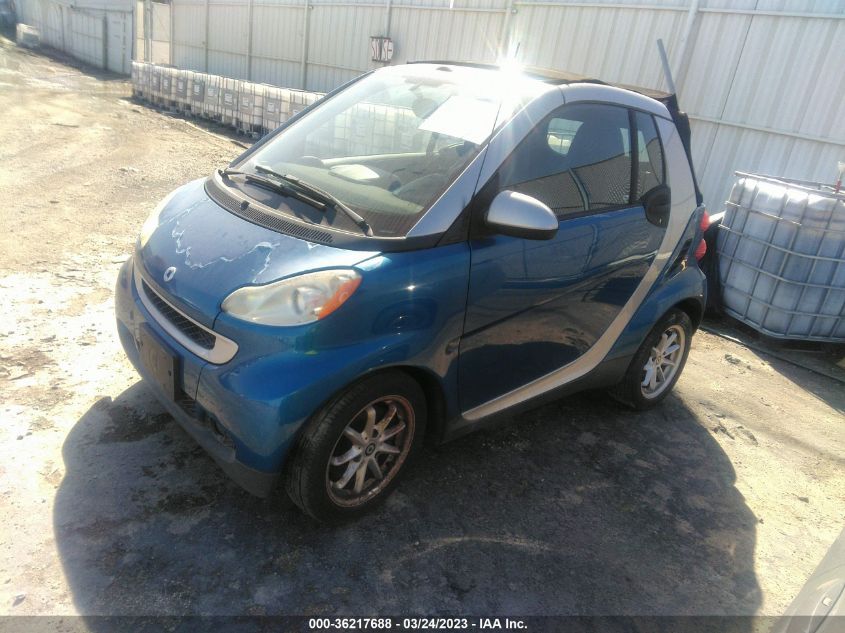 2009 Smart Fortwo Passion/Brabus VIN: WMEEK31XX9K284673 Lot: 36217688